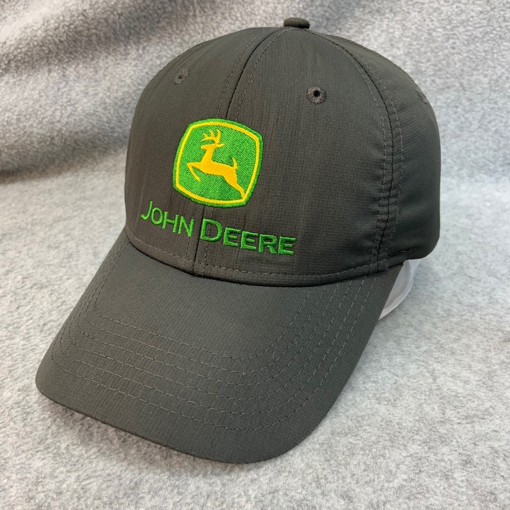 John Deere Logo Mens Gray Hat Developer.deere.com OSFM